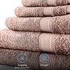 Komfortec Handtuch Set 100% Baumwolle, 2er Badetücher 70x140 cm und 4er Handtücher 50x100 cm, Frottee (Set, 6-St), Weich Bild 4