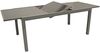 Großer Balkontisch Gartentisch Ausziehtisch Glas/Aluminium silbergrau ausziehbar 180-240 cm Bild 1