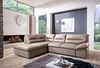 Mivano Ecksofa William / Schlafsofa mit Bett und Bettkasten in L-Form im modernen Design / 268 x 87 x 216 / Kunstleder beige Bild 2