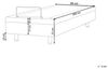Verstellbares Bett ohne Kopfteil Stoff CASTELLAN 90 x 200 cm Dunkelgrau Bild 3