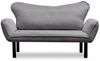 Dmora Schlafsofa 2-Sitzer Aquilonis 140x65 cm Grau Stauraum Bild 4