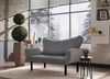 Dmora Schlafsofa 2-Sitzer Aquilonis 140x65 cm Grau Stauraum Bild 5