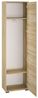 Garderobenschrank Caro Dielenschrank 55x34x199 cm sonoma Eiche hell Bild 4