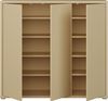 FORTE Schuhschrank Alice Springs, Schuhschrank, Platz für 20 Paar Schuhe, 3 Türen (B/H/T 109,2/99,1/34,9 cm) Stauraumschrank, Mehrzweckschrank, grifflose Front, Push to open Bild 4