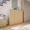 FORTE Schuhschrank Alice Springs, Schuhschrank, Platz für 20 Paar Schuhe, 3 Türen (B/H/T 109,2/99,1/34,9 cm) Stauraumschrank, Mehrzweckschrank, grifflose Front, Push to open Bild 3