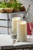 LED-Kerze "Twinkle" aus Kunststoff, creme 17,5x9 Bild 4