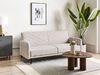 Schlafsofa SENJA Helles Beige Kunstleinen Bild 2