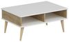 Hanah Home Stylish Coffee Table, White & Sapphire Oak, 90 x 60 x 41 cm | 100% Melamine Coated Particle Board | Modern Design for Living Room & Office Bild 5