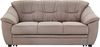 Cavadore 3-Sitzer Sofa Savana / 3er Sofa, mit Federkern im klassischen Design, 198 x 90 x 90, Mikrofaser in Lederoptik, hellgrau Bild 4