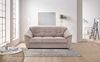 Cavadore 3-Sitzer Sofa Savana / 3er Sofa, mit Federkern im klassischen Design, 198 x 90 x 90, Mikrofaser in Lederoptik, hellgrau Bild 2