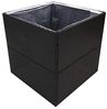 vidaXL Pflanzkübel Schwarz 80x80x80 cm Poly Rattan 319173 Bild 5