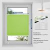 Sanfree Plissee Klemmfix Plisseerollo ohne Bohren Grün B40 x H130cm inkl. Klemmträger Blickdicht und lichtdurchlässig Jalousie Faltrollo Sichtschutz und Sonnenschutz Rollo für Fenster & Tür Bild 5