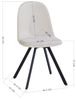 FurnitureR Esszimmerstühle, Leinen, Lumos Beige, 38 x 44 x 84 cm Bild 3