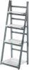 Kobolo Regal Leiterregal im Used Look - WHITE GREY - 4 Böden - Weiß-Grau Bild 3