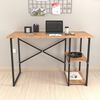 Schreibtisch Nittedal mit Regal 120x60x75cm Eichenoptik [en. casa] Bild 5