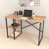 Schreibtisch Nittedal mit Regal 120x60x75cm Eichenoptik [en. casa] Bild 3
