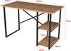 Schreibtisch Nittedal mit Regal 120x60x75cm Eichenoptik [en. casa] Bild 2