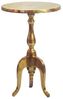 Beistelltisch Aluminium Gold 35cm Metall Rund - Design Anstelltisch Alu - Moderner Wohnzimmertisch - Loungetisch Sofatisch - Edler Couchtisch Handmade Bild 1