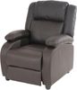 Fernsehsessel Relaxsessel Liege Sessel Lincoln, Kunstleder ~ coffee Bild 5