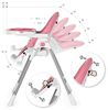 Engel & Storch Baby Hochstuhl TANELI Kinderhochstuhl Babystuhl mitwachsender Hochstuhl Verstellbar und Klappbar, Abnehmbares Tablett und inklusive Spielebogen - in der Farbe Pink Bild 4
