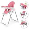 Engel & Storch Baby Hochstuhl TANELI Kinderhochstuhl Babystuhl mitwachsender Hochstuhl Verstellbar und Klappbar, Abnehmbares Tablett und inklusive Spielebogen - in der Farbe Pink Bild 2
