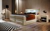 Boxspringbett Sevilla mit LED und Stauraum 140x200 Beige H3 (70-100kg) Bild 3