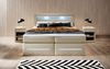 Boxspringbett Sevilla mit LED und Stauraum 140x200 Beige H3 (70-100kg) Bild 4