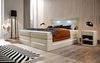 Boxspringbett Sevilla mit LED und Stauraum 140x200 Beige H3 (70-100kg) Bild 2