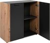 Finori 'Cento 01A' Kommode, anthrazit / Dekor Artisan Oak, Maße: ca. 89 x 85 x 34,5 cm Bild 3