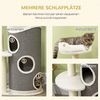 PawHut Kratzbaum mit Katzenbett u. Kratztonne für Katzen, BxTxH: 60x44,5x109 cm Bild 4