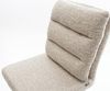 Barstuhl Pela-Flex Webstoff Soft Beige Freischwinger Flach Metall Schwarz Bild 5