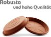 BigDean 20 Stück Blumentopf Untersetzer Ø 16,5 cm in Terracotta – Topfuntersetzer aus robustem Kunststoff & Made in Europe Bild 2