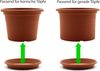 BigDean 20 Stück Blumentopf Untersetzer Ø 16,5 cm in Terracotta – Topfuntersetzer aus robustem Kunststoff & Made in Europe Bild 5