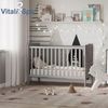 Babybett Tobi Grau 60x120 cm Vitalispa Bild 4