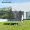 SONGMICS Trampolin Randabdeckung, 100% UV-beständig, Reißfest, PVC, Blau, 244,0 cm Bild 2