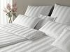 elegante Mako-Satin Bettwäsche Noblesse weiß|200x220 cm + 2 x 80 x 80 cm Bild 2