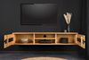 riess-ambiente Lowboard LIVING EDGE 160cm natur / schwarz · TV-Schrank mit Wildeichen-Front (Einzelartikel, 1 St), hängend · Wohnzimmer · 2 Türen · Baumkante · Holzfurnier · Industrial Bild 3