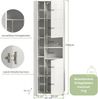 furnling Hochschrank Vera 2 offene Fächer, 3 Türen, Hochglanz Front, Höhe 190 cm, weiß Bild 3