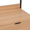Modularer Schrank mit Stange und 2 Schubladen aus PB und Metall in Natur und Schwarz Bild 3