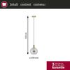Paulmann No. 79725 Pendelleuchte Neordic Jungle Esben E27 Klarglas, Messing Bild 2