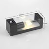 Lindby Außen-Wandleuchte Tilian, Edelstahl Alu IP44mit Bewegungsmelder, 1 x 15 W LED Bild 4