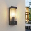 Lindby Außen-Wandleuchte Tilian, Edelstahl Alu IP44mit Bewegungsmelder, 1 x 15 W LED Bild 3