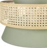 Hängelampe grün natürlich Baumwolle Rattan Boho Wohnzimmer Esszimmer Bild 5