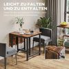 HOMCOM Klapptisch ausziehbar, klappbar mit Rollen, bis 20 kg belastbar (Esszimmertisch, 1-St, Küchentisch), für Küche, Esszimmer, 118 x 70 x 76,5 cm, Braun Bild 4