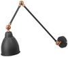 'Mississippi' Wandleuchte Schwarz Metall mit langem Schwenkarm verstellbar Glockenförmig Modernes Design Bild 5