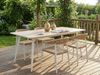 Beliani 'RODALLO' Gartentisch, Stein Travertinoptik, 90x160x75 cm Bild 2