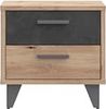 Forte Möbel Nachttisch, Holzwerkstoff, Artisan Eiche/Betonoptik dunkelgrau, B x H x T: 49,8 x 48,4 x 41,5 cm Bild 3