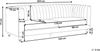 3-Sitzer Sofa Samtstoff hellblau ARVIKA Bild 3