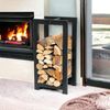 DanDiBo Kaminholzregal Innen Metall Schwarz Stehend Kaminholzständer 96467 Kaminholzhalter Brennholzregal Feuerholzregal Bild 5