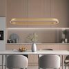 Lucande Hängeleuchte Melinay, LED, Metall, Gold / Messing Farbwechsel warmweiß / tageslicht IP20 mit Fernbedienung, LED 51 W gesamt, Farbwechsel warmweiß / tageslicht Bild 2